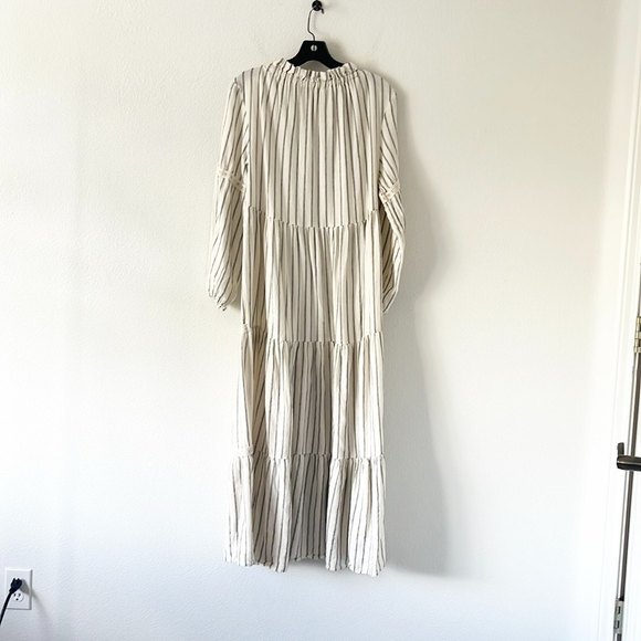 Fahhar Striped Midi Dress - Picture 4 of 11